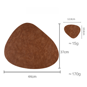 New Design Factory Wholesale Heat Resistant Waterproof Custom <strong>Placement</strong> <strong>Mats</strong> for Dining <strong>Table</strong> Place <strong>Mat</strong> Leather - Product Image 6