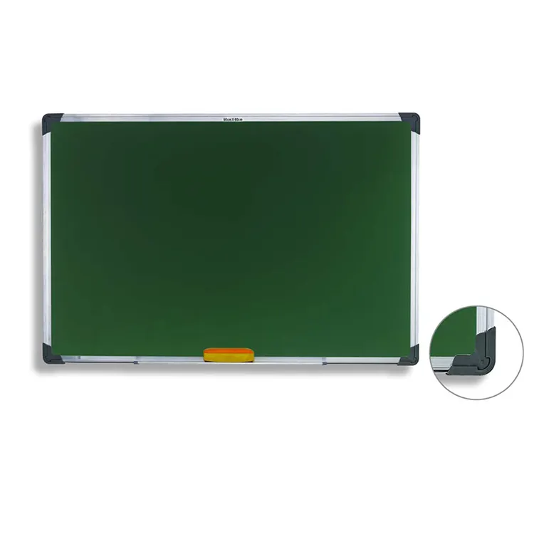 Goedkope Prijs Wandmontage Aluminium Frame Klassikaal Onderwijs Schrijven Krijt Bord School Magnetische Groene Krijtbord