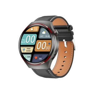 WATCH 4 PRO pour hommes, écran rond TFT, fréquence cardiaque, chargeur sans fil, montre étanche <span class=keywords><strong>Watch4</strong></span> Pro, Reloj Inteligente - Product Image 3