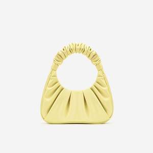 Cross-border Luxury Cloud Bag GABBI White Genuine Leather <b>Square</b> Pleated Tote Handbag Women French Style Single-Shoulder Niche - Product Image 3