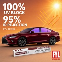 Film solaire pour pare-brise caméléon anti-éblouissement avec film PDLC à changement de couleur, teinte caméléon, IRR60%+ UV99% pour plaque d'immatriculation de voiture