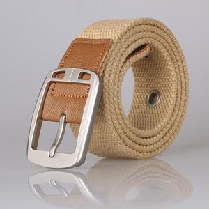 <span class=keywords><strong>Ceinture</strong></span> en toile décontractée personnalisée pour hommes et femmes avec boucle ardillon élégante en alliage pour étudiants - Product Image 5
