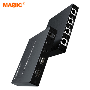 1080P 4 Cổng 1x4 <span class=keywords><strong>HDMI</strong></span> KVM <span class=keywords><strong>Extender</strong></span> <span class=keywords><strong>Splitter</strong></span> 200m trên IP CAT5e <span class=keywords><strong>CAT6</strong></span> Ethernet - Product Image 4