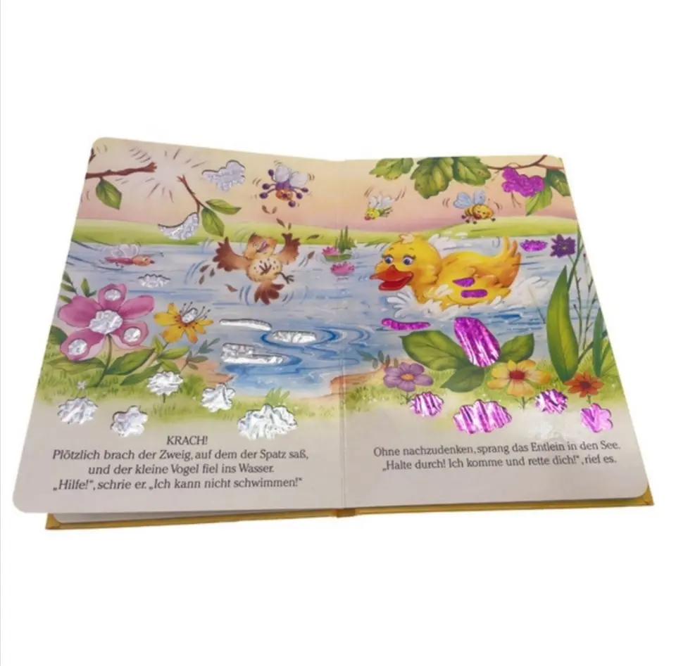 Baby paper book custom printing thick card board children's book baby board books print