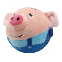 Balle de saut électrique pour animaux de compagnie à charge USB en peluche balle rebondissante musicale en peluche chien jouet grinçant balle vibrante vente en gros