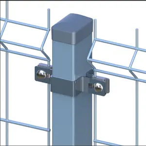 Yuchen métal 3D V courbure triangulaire panneau de clôture à l'arc de soudage électrique revêtement en PVC en acier galvanisé à chaud boîtier en fil 3D