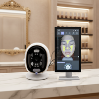 Miroir Magique IA, Analyseur Intelligent de Peau à Huit Spectres, Détecteur LED Électrique de Bureau en Plastique, Garantie 3 Ans US/EU, Utilisation Corporelle