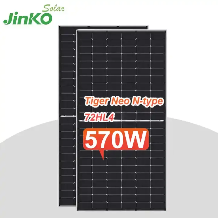 ألواح شمسية Jinko عالية الكفاءة من النوع N نصف خلية من النوع N-585 5 وات لوحة سيليكون أحادية من السيليكون من من من من من من من من من من من من نوع ww Tiger 56inder