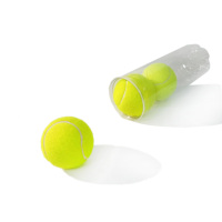 Balle de padel de haute qualité OEM, marque personnalisée, prix de gros, pour tournois sportifs, en laine et caoutchouc, 65 mm, 58 g