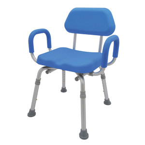 Chaise d'aisance de douche en alliage d'aluminium chaise d'aisance portable de toilette de bain - Product Image 1