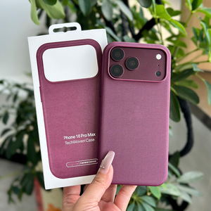 เคสโทรศัพท์ผ้าทอเทคโนโลยีสุดหรู รุ่น L217 พร้อมระบบชาร์จไร้สายแม่เหล็กและภาพเคลื่อนไหว สำหรับ iPhone 17 18 Pro Max - Product Image 1