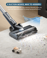 Aspirateur sans fil Cyclone anti-emmêlement, puissant, rechargeable, léger, pour tapis, sols, poils d'animaux, voiture, hôtel