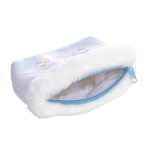 Bolsa de Cosméticos Kawaii <span class=keywords><strong>Kuromi</strong></span> <span class=keywords><strong>My</strong></span> <span class=keywords><strong>Melody</strong></span> con Estampado de Copos de Nieve Invernales, Bolso de Mano Portátil, Estuche para Lápices y Artículos de Papelería - Product Image 2