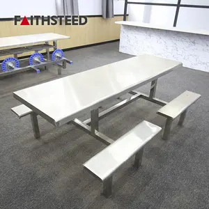 School Mell Hall Table And Chairs Foldable School Dining Hall Tables School Furniture Cafeteria Table