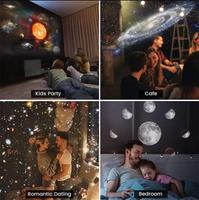 Proyector de Galaxia con Luces de Estrellas, 13 Discos de Galaxia 4K, Planetario, Proyector de Luz Nocturna para Niños, Proyector de Techo para Decoración del Hogar
