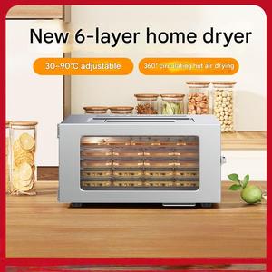 6 khay thức ăn dehydrator điện thực phẩm dehydrator/Thép không gỉ máy sấy Rau dehydrator/giá cả phải chăng mất nước máy - Product Image 2