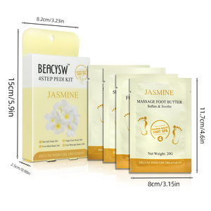 Gel de Pédicure Spa en Gelée de Jasmin Vegan Bio <span class=keywords><strong>Poudre</strong></span> Citron Lavande Rose Arôme Stock Sec Fournitures Manucure Pédicure - Product Image 6