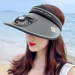 Sombrero de Paneles Múltiples Recargable Anti-UV Unisex de Lona Roja con Visera Grande para Verano y Protección Solar al Aire Libre - Product Image 1