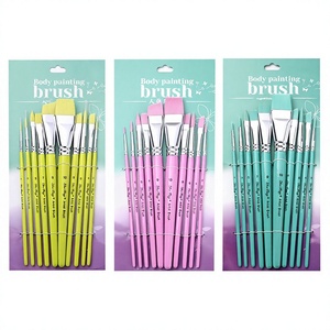 Set di <span class=keywords><strong>Pennelli</strong></span> <span class=keywords><strong>per</strong></span> Trucco Viso Bestseller Transfrontaliero, <span class=keywords><strong>Pennelli</strong></span> Professionali <span class=keywords><strong>per</strong></span> Sfumature, Acquerello, Dettagli e Rilievi Artistici - Product Image 3