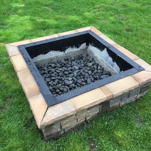 Nouveau produit KD Structure Backyard carré Fire Ring <span class=keywords><strong>Pellets</strong></span> Anneau de foyer antirouille - Product Image 2
