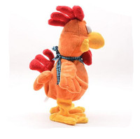 Jouet en peluche drôle de dinde dansante avec musique - Cadeaux de Thanksgiving pour enfants, animal en peluche électronique
