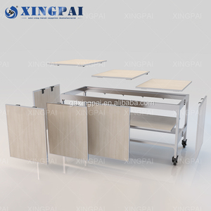 XINGPAI 현대적인 디자인 우아한 뷔페 테이블 장식 상업용 음식 디스플레이 취사 이벤트를위한 접이식 뷔페 테이블 제공 - Product Image 3