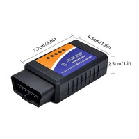 Escáner OBD2 ELM327 V2.1, Herramienta de Diagnóstico de Automóviles por BT para Android/iOS, Lector de Códigos, Detector de Fallas Automotrices