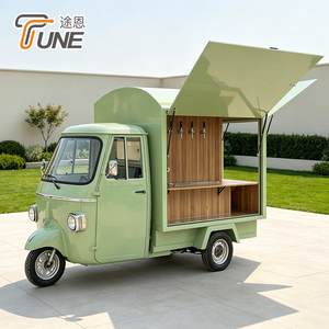 Carrito de Comida Eléctrico de Estilo Europeo Vintage, Cocina Móvil de Tres Ruedas, Totalmente Equipado, Remolque para Venta Ambulante, Gran Venta - Product Image 2