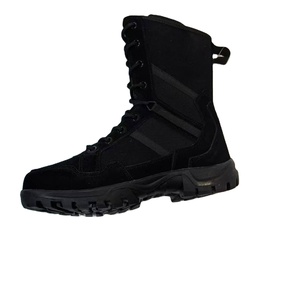TSB4 Nouvelle Version Bottes Tactiques de Montagne pour Hommes, Bottes de Désert Multi-Terrains, en Cuir de Vachette et Daim, Marron Coyote - Product Image 1