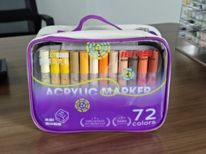 Juego de Marcadores Acrílicos Permanentes y Borrables POSCA de 1M, 12 Colores, Punta Extra Fina, para Manualidades y Arte - Product Image 4