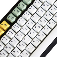 Bo-ba Fe-tt Keycaps Matériau Pbt durable 129 touches Dye-Sub Cherry Profile Keycaps pour clavier mécanique 61/87/104/108 Mx Switch