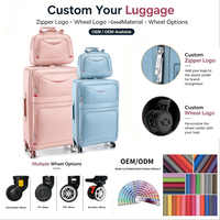 Valises extensibles pour hommes et femmes, valises en Oxford avec roulettes amovibles, valises de voyage à serrure à code, valises souples 20 22 24 26 28 pouces