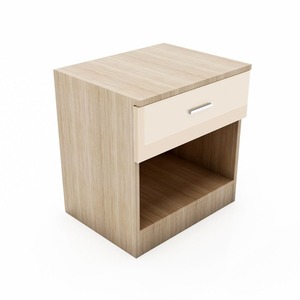 Ensemble de meubles de <span class=keywords><strong>chambre</strong></span> à coucher 3 pièces au design classique Armoire en MDF résistant à l'humidité <span class=keywords><strong>Commode</strong></span> de chevet avec Queeze Assez profond - Product Image 2