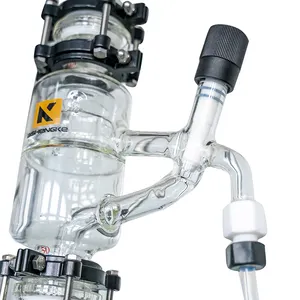ASK反応器quimicoLabデバイスダブルジャケットガラス円筒形反応器容器