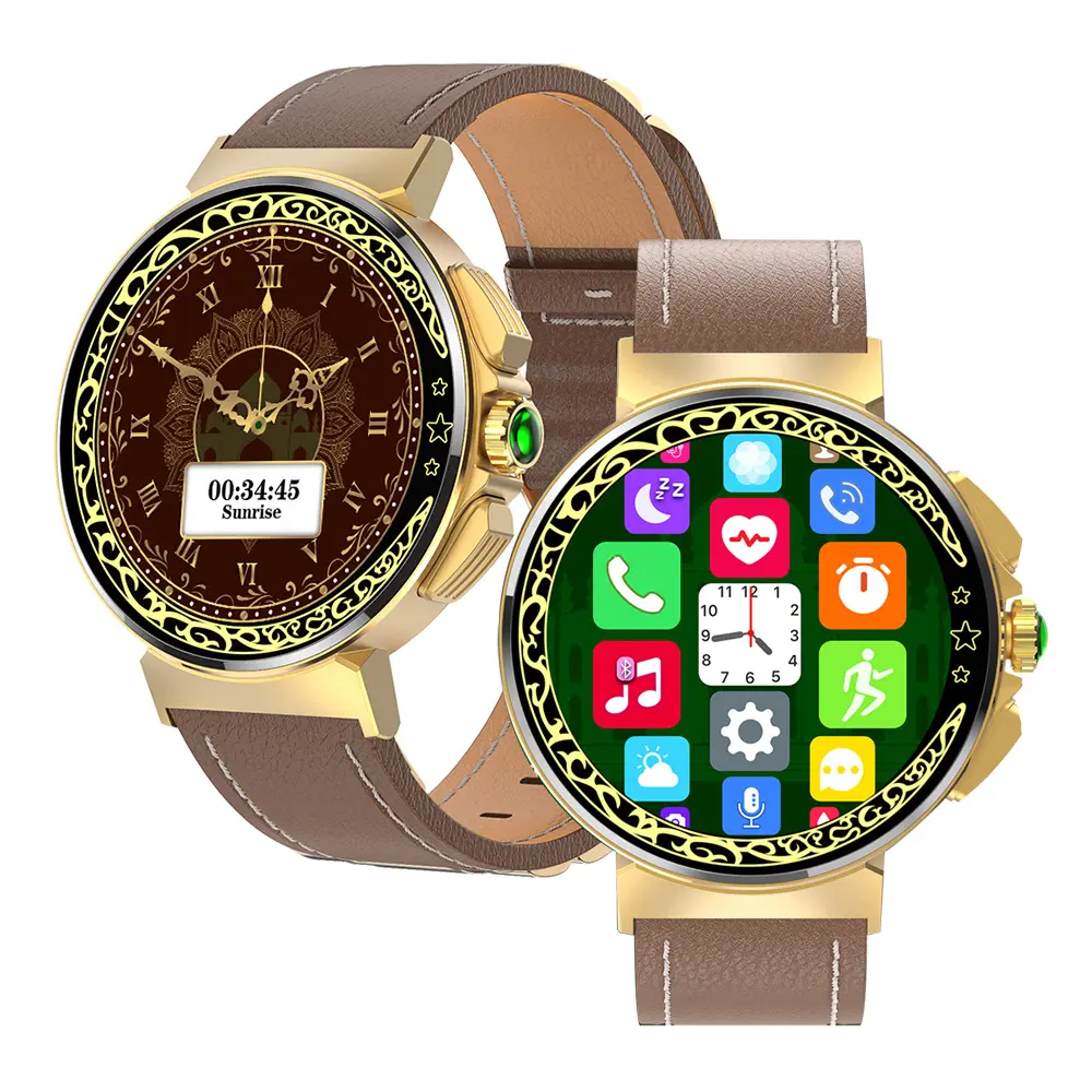 Hochwertige beliebte azan qibla muslim koran spieler explorer geschenk set digital muslim hifzi koran smart watch smartwatch