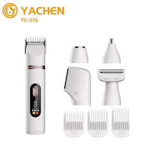 Depiladora Eléctrica 5 en 1, Recargable, con Cuchilla en Forma de L Lavable, Resistente al Agua, para Nariz y Cuerpo, en Inglés - Product Image 1