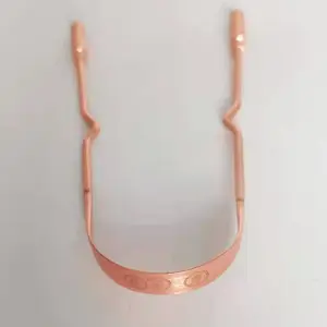 2022 New Rose Gold U Shape Copper Tongue Scraper Tongue Cleaner