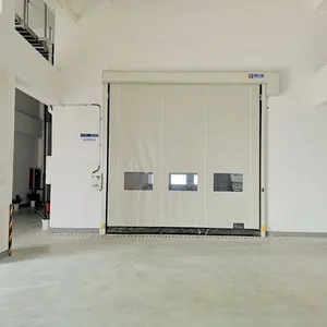 Winddichte hochgeschwindigkeits-PVC-Rolltüren selbstreparbare Reißverschlusstür schnelle automatische Tür