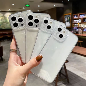 Ультра тонкий прозрачный чехол из ТПУ противоударный устойчивый к царапинам Прозрачный чехол для телефона <span class=keywords><strong>iPhone</strong></span> 17 16 15 14 13 12 Pro Max - Product Image 2