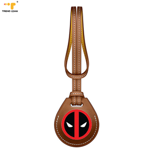 Elegante portachiavi <span class=keywords><strong>per</strong></span> custodia in pelle Airtag nuovo Design Cover protettiva Tracker con rilevamento delle cadute in pelle sintetica - Product Image 4