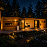 Maison modulaire en bois écologique haut de gamme, ADU, mini-maison préfabriquée, studio en conteneur maritime, suite de jardin, cabane, pod