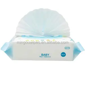 Salviettine usa e getta Babywipe organico Bio Secret Baby salviettine umidificate cotone naturale vendita calda 80 pezzi borse OEM