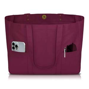 Bolsa de Lona - Bolsa Utilitaria con 2 Bolsillos Delanteros y Funda para Portátil, Bolsa Resistente para Uso Diario - Product Image 4