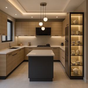 CBMmart Design Moderno di Armadietti da Cucina con Finitura Laccata, <span class=keywords><strong>Disegni</strong></span> 3D Gratuiti - Product Image 2