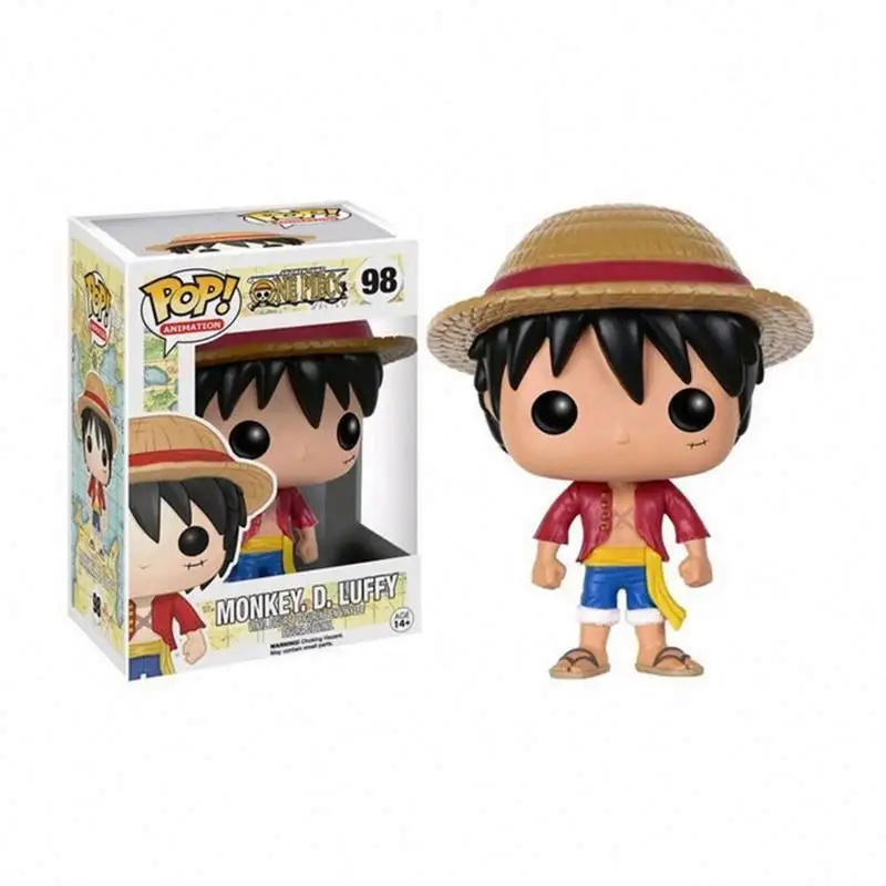 Sıcak satış şekil POP japon animesi Funk POP şekil Luffy kıyıcı Ace Zoro cep POP Action Figure tek parça renk kutusu Unisex