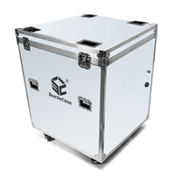 Étui de vol en alliage d'aluminium avec logo personnalisé pour la signalisation numérique Étui de transport portable pour instruments en métal avec prise en charge EVA OEM et ODM