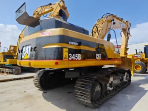 Excavadora de cadenas CAT 345B de 46 toneladas, excavadora hidráulica con cazo de excavación, equipo de construcción usado - Product Image 3