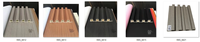 Panneau mural cannelé en PVC à moitié bois stratifié Panneau de revêtement mural en Wpc rainuré noir 290cm Panneau mural en PVC pour l'intérieur