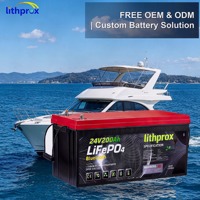 Batterie LiFePO4 Chauffante 24V 200AH 5KW Grade A 6000 Deep Cycle Marine CAN Bus Smart BMS M8 Terminal CE RoHS IP67 OEM/ODM
