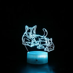 Lampada <span class=keywords><strong>Luna</strong></span> in Acrilico, Luce Decorativa 3D, Lampada da Tavolo LED, Lampade da Scrivania, Regalo Adorabile in Acrilico, LED Colorato per Camera da Letto - Product Image 4